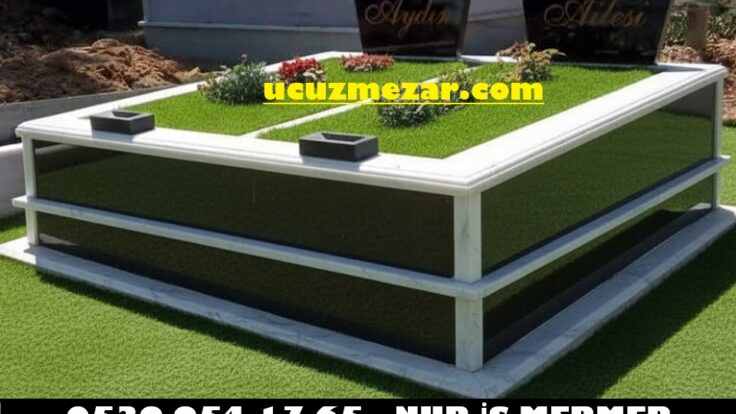 İki Kişilik Özel Yapim Baş Taşı Granit Mermer Mezar