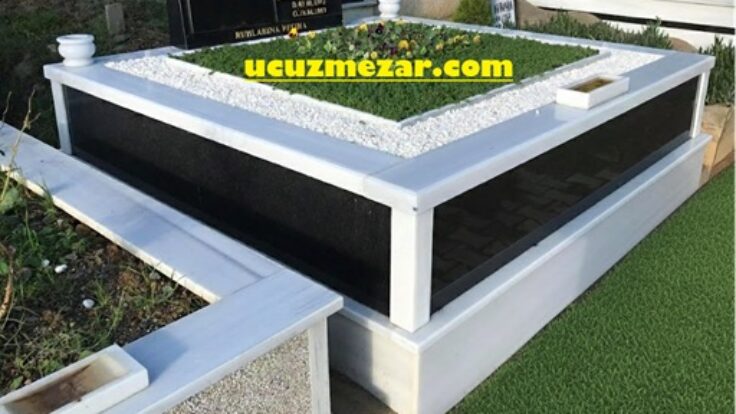 Çift Kişilik Baş Taşı Gövde Granit Mezar Modeli