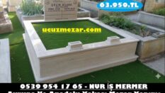 Çift Kişilik Traverten Mezar Modelleri