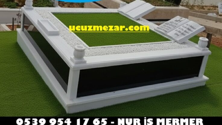 Çift Kişilik Gövde Granit Baş Taşı Kitabe Mezar Modelleri