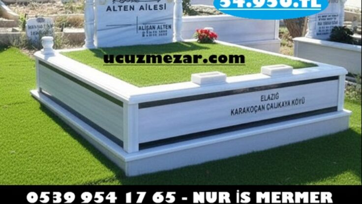 İki Kişilik İki Şeritli Granit Mermer Mezar