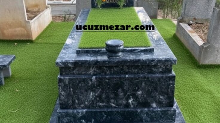 E-4 Siyah 5lik Blok Mermer Mezar – İstanbul Siyah Blok Mezar Modeli