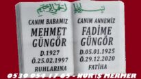 İki İsimli Kitabe Mezar Baş Taşı Modelleri