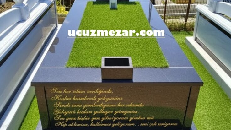 Tek Kişilik Özel Kesim Baş Taşı Granit Mezar