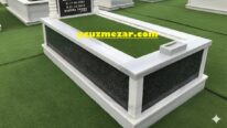 Tek Kişilik Baştaşı Gövde Granit Sütunlu Mezar