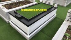 Tek Kişilik 4cm Küpeşte Granit Mermer Mezar