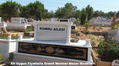 İki Kişilik Gövde Granit Desen İşlemeli Sütunlu Mezar Modelleri