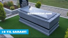 G-40 Baş Taşı Lazer Resimli Beta Tamamı 5lik Granit Kapaklı Blok Mezar