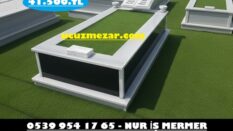 Tek Kişilik Gövde Granit Kitabe Baş Taşı Mezar