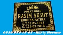Tek Kişilik Siyah Granit Absolute Black Mezar Baş Taşı Modelleri