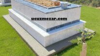 Tek Kişilik Siyah Kuşaklı Küpeşte Baş Taşı Mermer Mezar Modeli