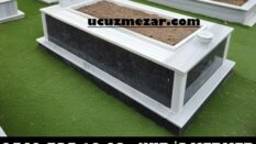 Tek Kişilik Temel Gövde Uludağ Siyah Mermer Mezar Modeli
