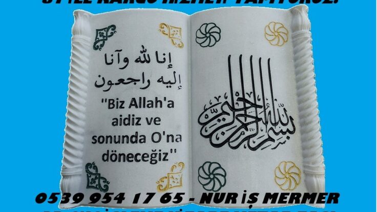 3D CNC İŞLEME KİTABE MEZAR TAŞI MODELİ
