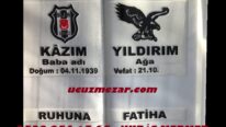 Beşiktaş Arma Logolu Kabartma Yazılı Kitabe Mezar Baş Taşı Modeli