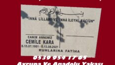 İki Kişilik Eflani Yeşil Mermer Mezar Baş Taşı Modeli