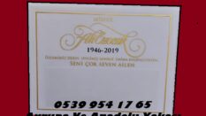El Yazılı Mermer Kabartma Mezar Baş Taşı Modeli