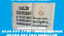 Galatasaray Arma Logolu Kabartma Yazılı Kitabe Mezar Baş Taşı Modeli
