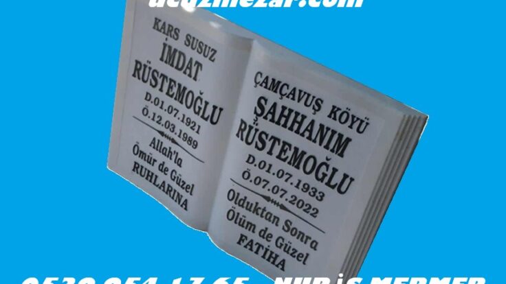 Geniş Kitabe Mezar Baş Taşı Modeli
