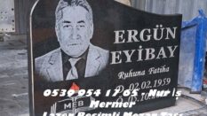 60×80 Ölçüsünde 4lük Lazer Resimli Granit Mezar Taşı Modelleri