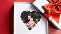 Kalp Porselen Fotoğraf Resim