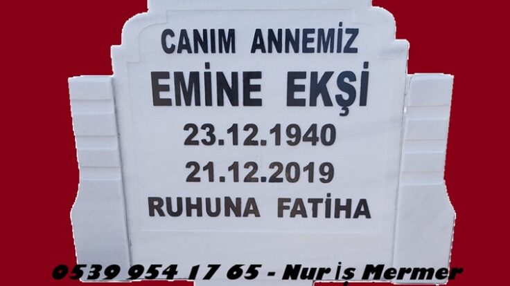 Tek Kişilik 4 cm Kalınlığında Kenarları Koltuk Destekli Mermer Mezar Taşı Modelleri