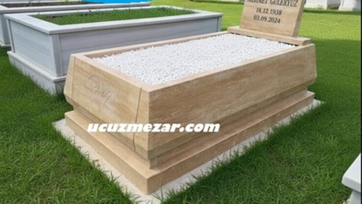 M5 Traverten Konik Blok Mezar Modeli – İstanbul Mezar Taşı Fiyatı