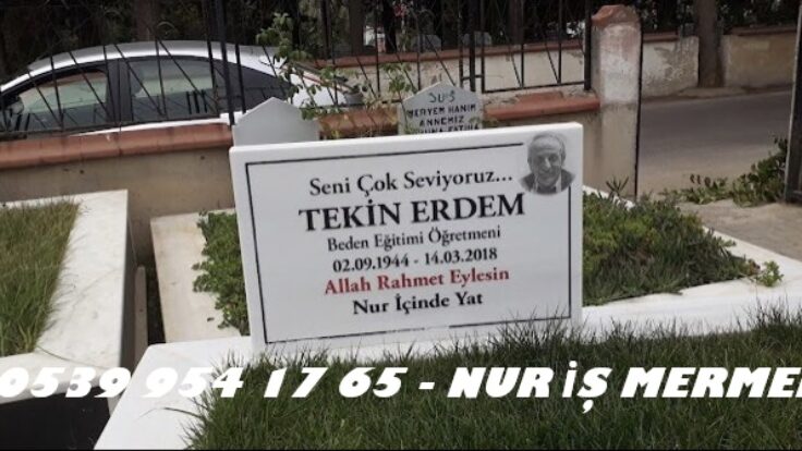 60×80 Ölçüsünde 4lük Lazer Resimli Mermer Mezar Taşı Modelleri