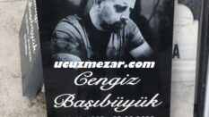 100×60 Ölçülerinde 6lık Granit Lazer Resimli Mezar Taşı Modeli
