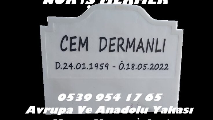 Tek Kişilik 80×60 Sade Mermer Baş Taşı Modeli