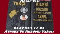 Porselen Resimli 40×55 Granit Kitabe Mezar Baş Taşı Modeli