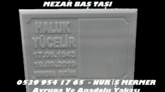 Profil Kenarlı Mermer Mezar Baş Taşı Modeli