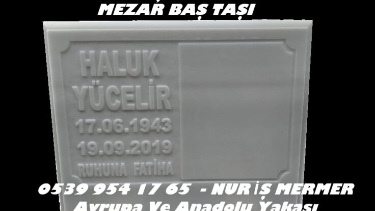 Profil Kenarlı Mermer Mezar Baş Taşı Modeli