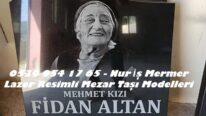 50×60 Ölçüsünde 4lük Lazer Resimli Granit Mezar Taşı Modelleri