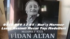 50×60 Ölçüsünde 4lük Lazer Resimli Granit Mezar Taşı Modelleri