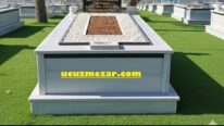 Tek Kişilik Granit Baş Taşı Kuşaklı Mermer Mezar – İstanbul Mezar Taşı Yapımı