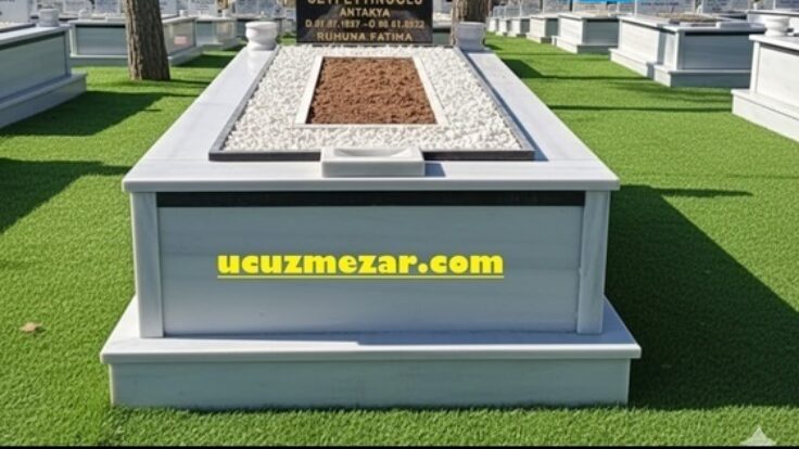 Tek Kişilik Granit Baş Taşı Kuşaklı Mermer Mezar – İstanbul Mezar Taşı Yapımı